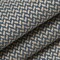 Blue Performance Pet Friendly Herringbone Textured Tweed Upholstery Fabric by The Yard - SKU: Fowler Navy